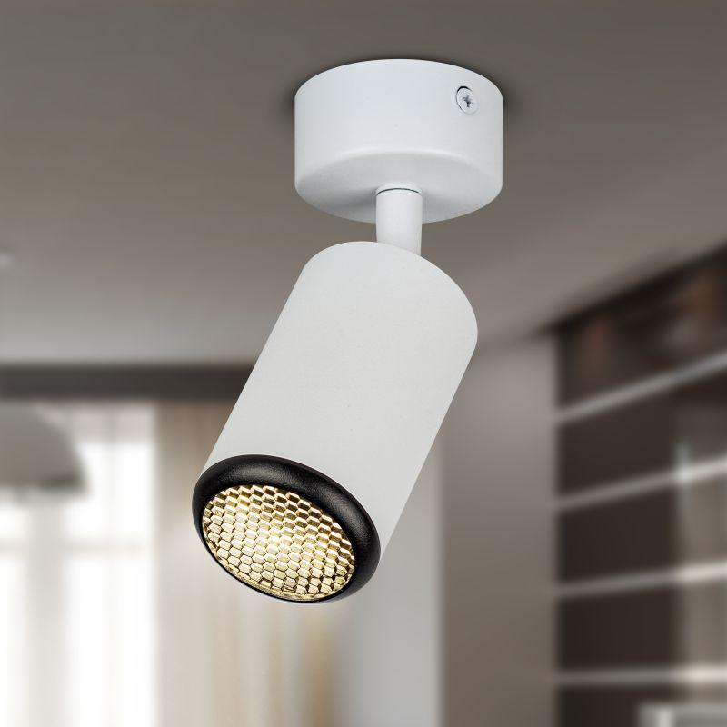 Светильник OL55 MR16 GU10 IP20 WH/BK настенно-потолочный спот бел./черн. ЭРА Б0061888