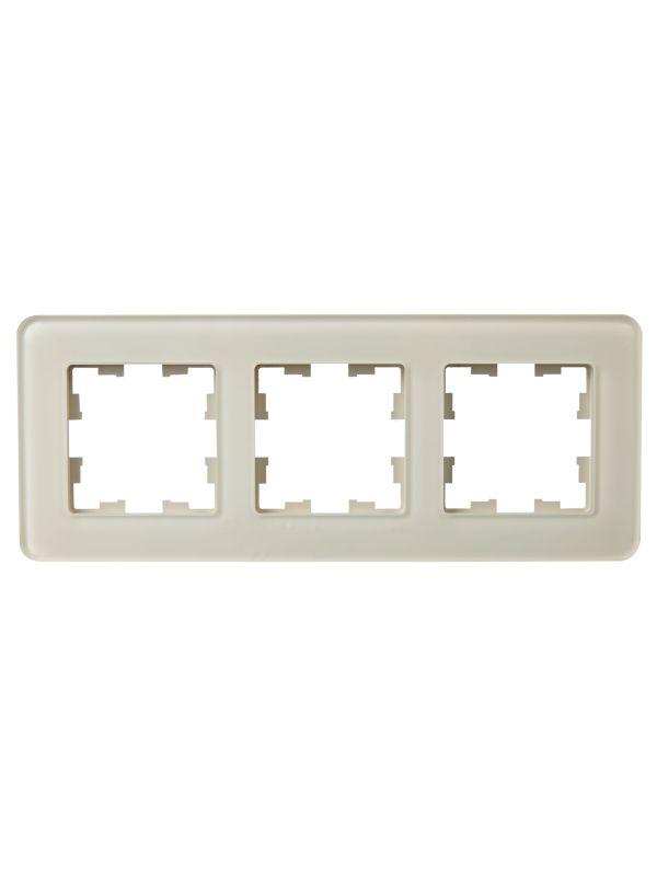 Рамка 3-м BRITE РУ-3-2-Бр стекло песчан. RE IEK BR-M32-G-41-K98