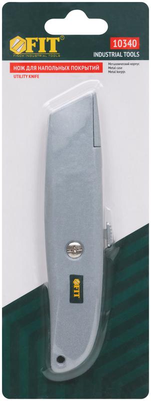 Нож для напольных покрытий серый металлический корпус FIT 10340