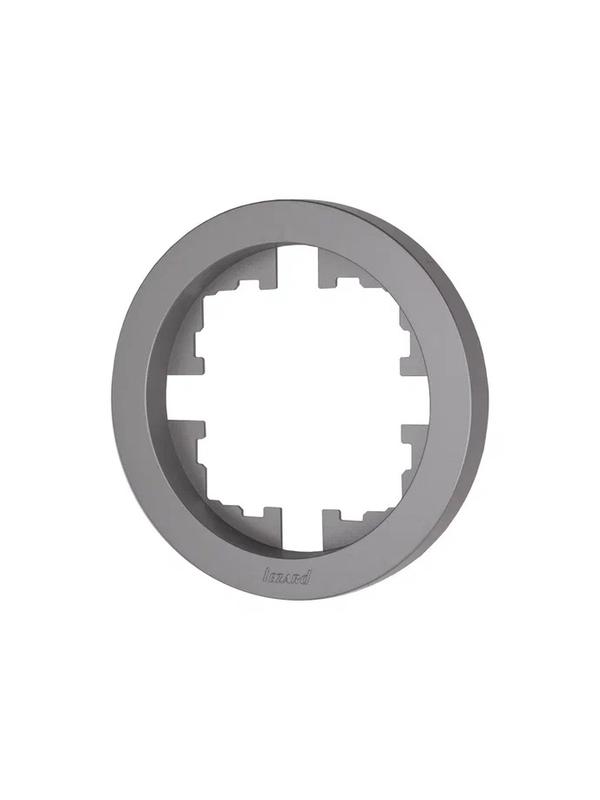 Рамка 1-м OSEN горизонт. круглая сер. матов. LEZARD 744-7400-146