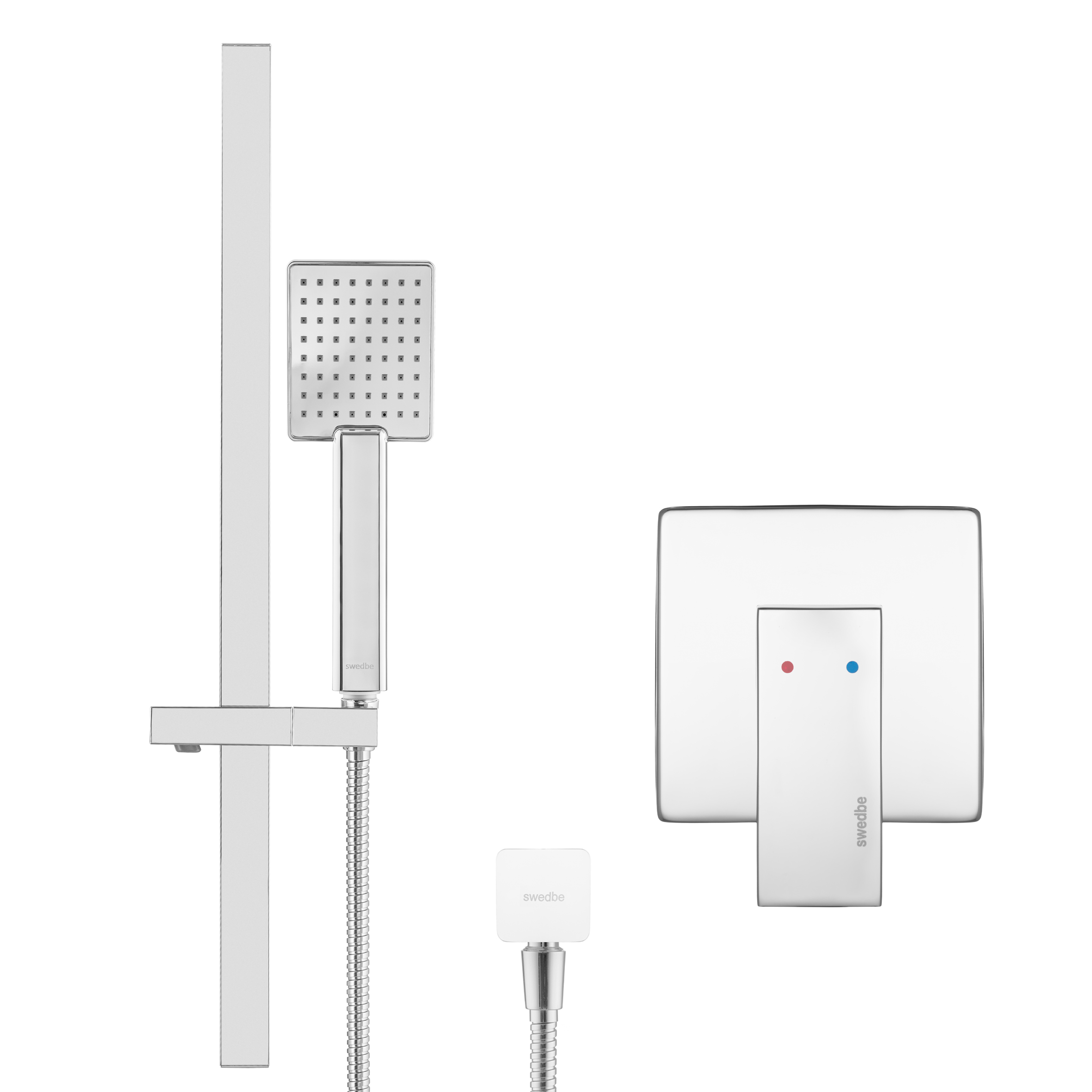 Душевой комплект со встраиваемым смесителем (с монтажным боксом) Swedbe Platta 5533