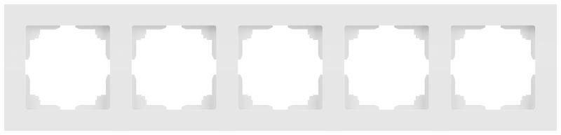 Рамка 5-м СП Accent 6-505-01М бел. матов. Intro Б0063722