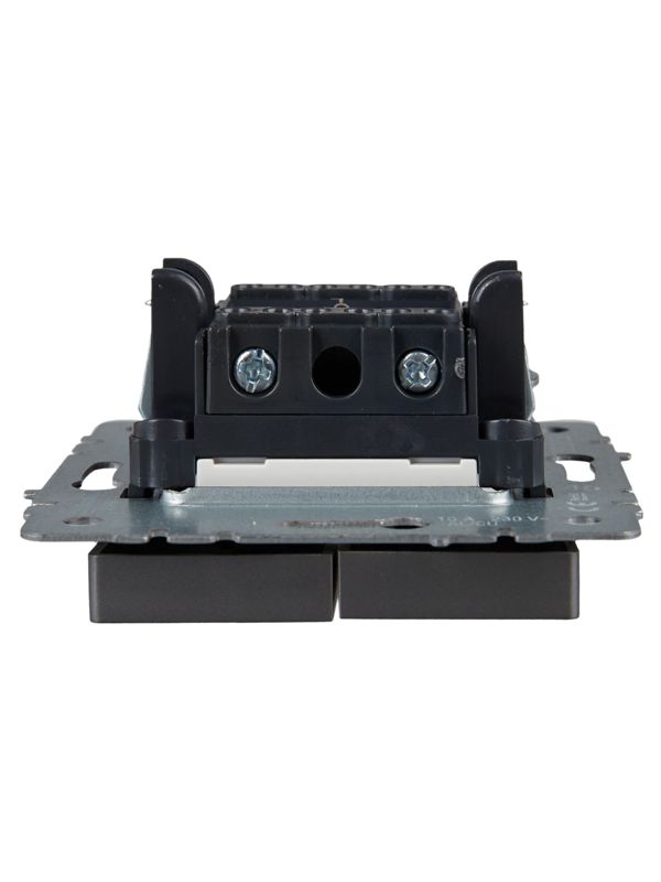 Выключатель 2-кл. СП BRITE ВС10-2-1-БрС 10А с индик. механизм сталь IEK BR-V20-1-10-K46