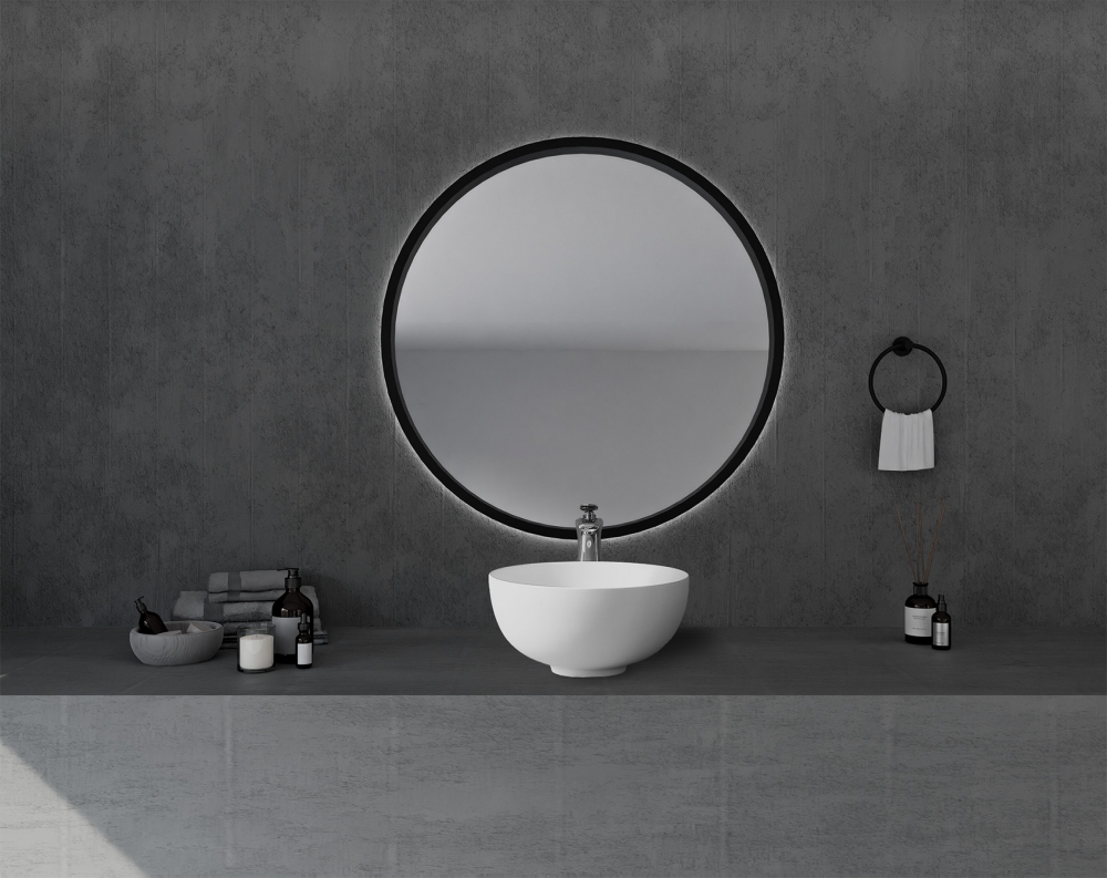 Раковина накладная ABBER Stein AS2617 белая матовая