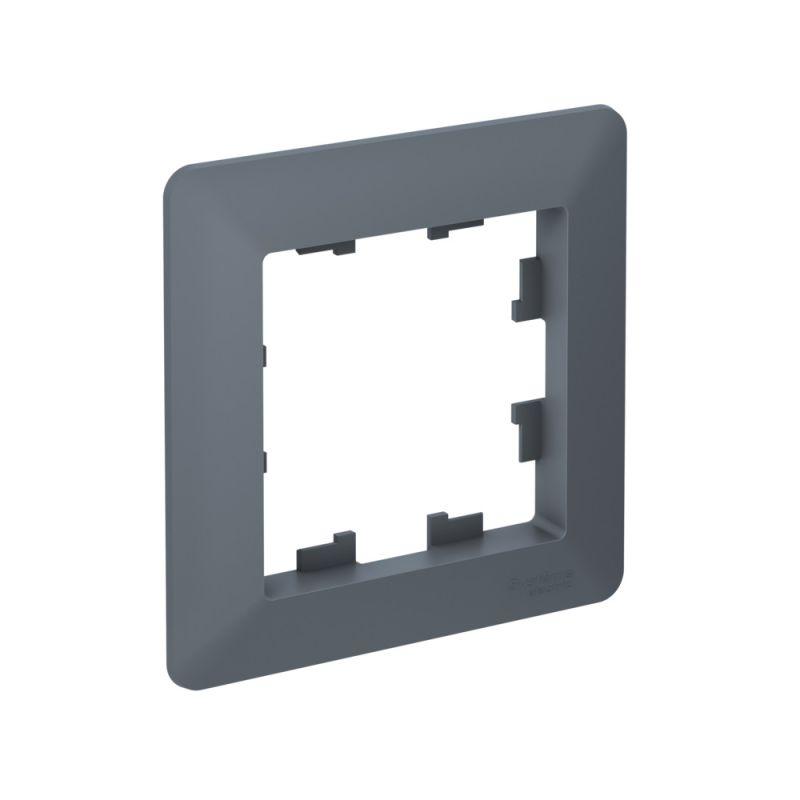 Рамка 1-м AtlasDesign Air грифель/дым. черн. SE ATN220701