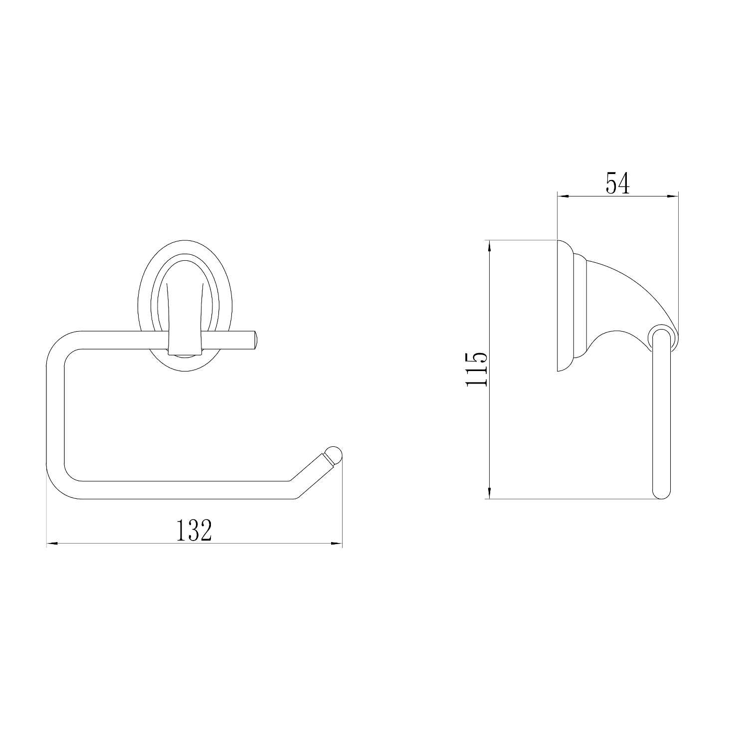 Держатель для туалетной бумаги Savol S-003152, хром
