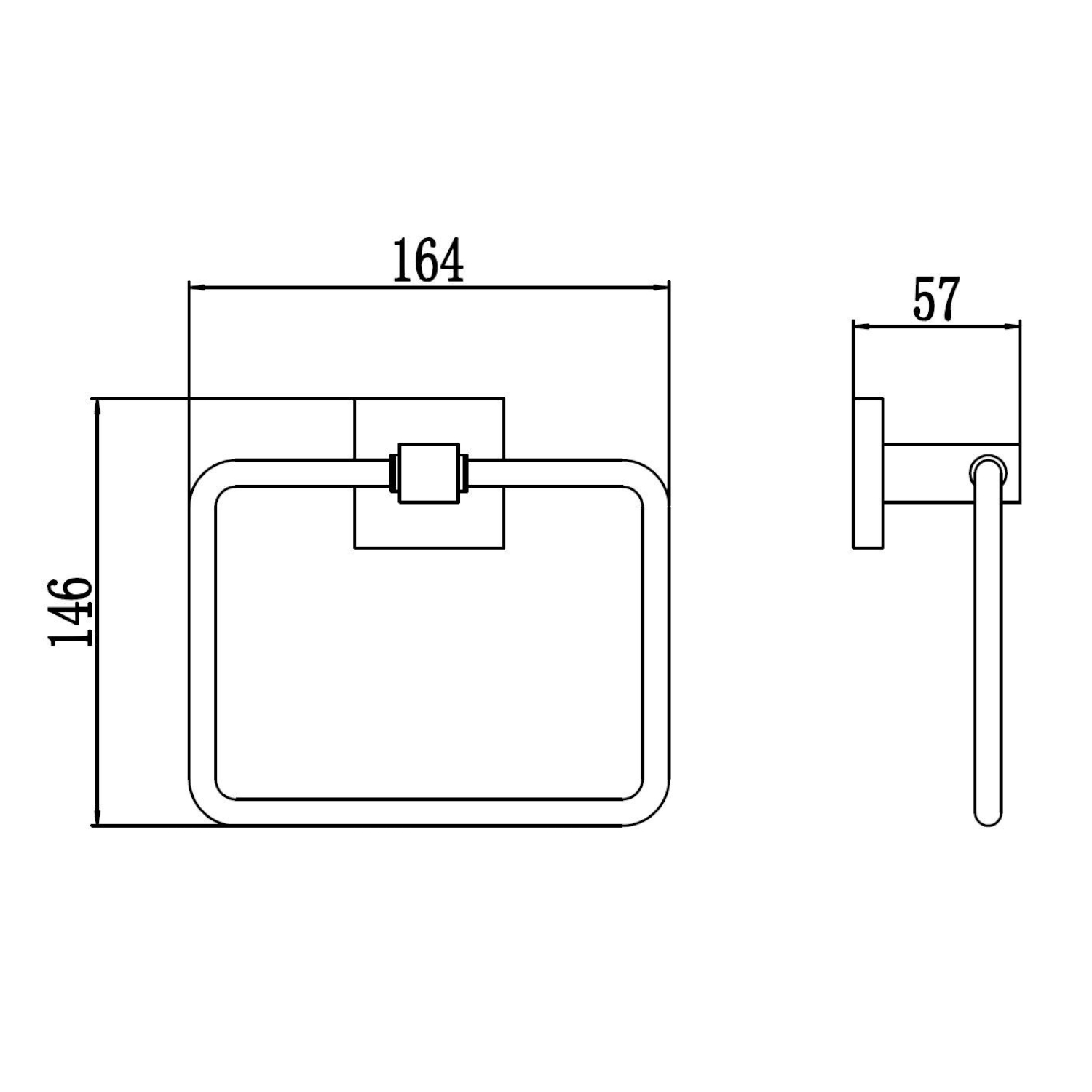 Полотенцедержатель Savol S-06560C, бронза
