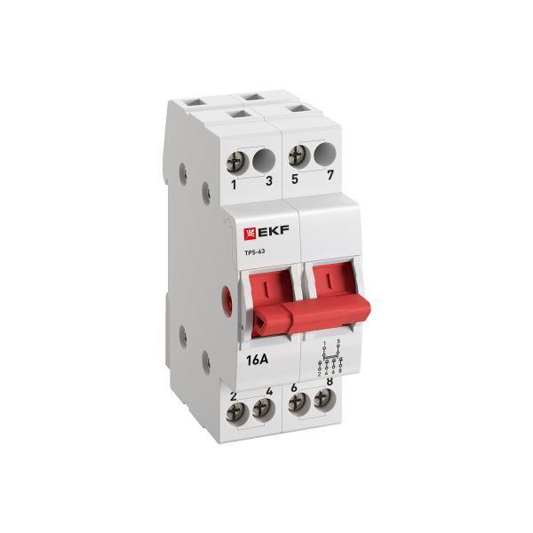Переключатель трехпозиционный ТПС-63 2P 16А PROxima EKF TPS216