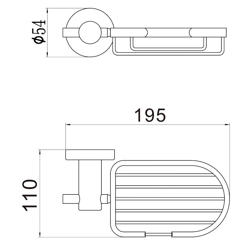 Мыльница Savol S-005632Q, графит