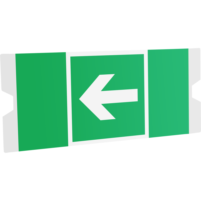 Рассеиватель односторонний ST-46 URAN STANDARD с пиктограммой ПЭУ 003 указательная стрелка (202х96) СТ 4502004370