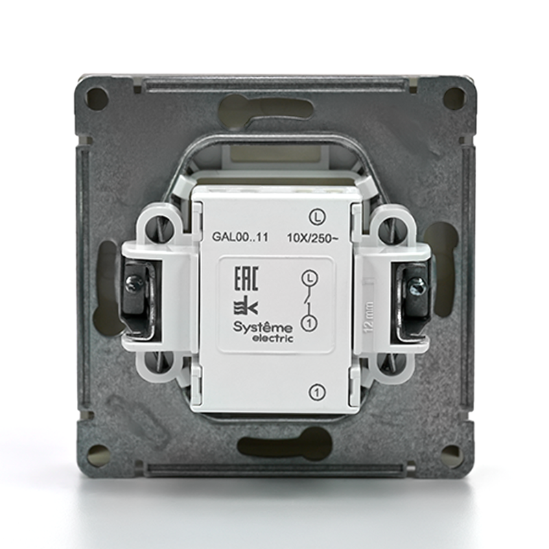 Выключатель 1-кл. ArtGallery (сх. 1) 10AX шампань SE GAL000511