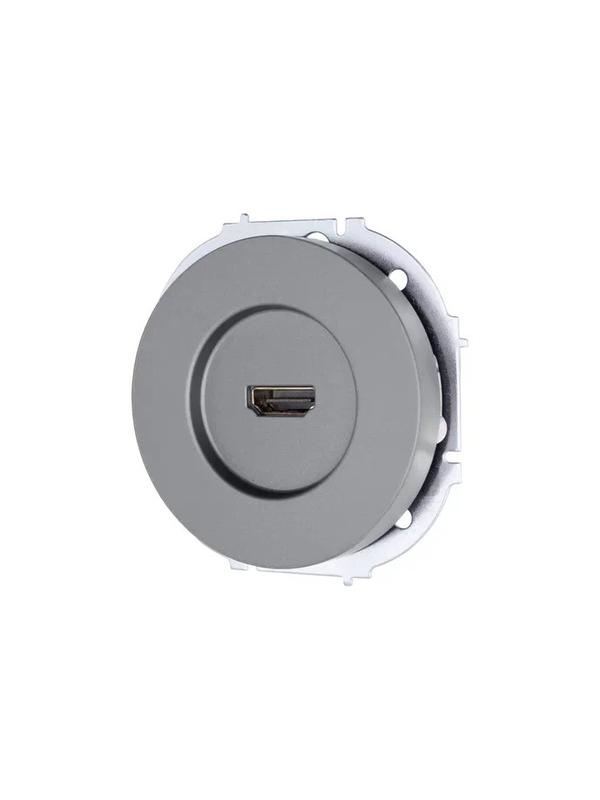 Розетка HDMI 1-м СП OSEN механизм сер. матов. LEZARD 743-7488-203