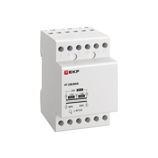 Трансформатор звонковый модульный BT-230В/12-12В 30ВА PROxima EKF bt-230/30va