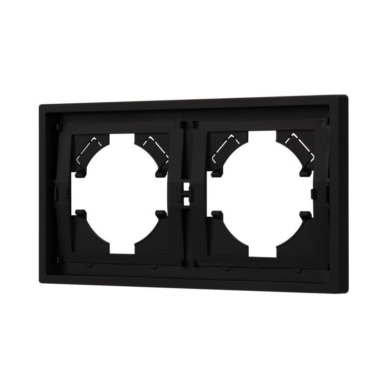 Рамка пластиковая FRM-TENDO-SFPL-2-BK Arlight 054646