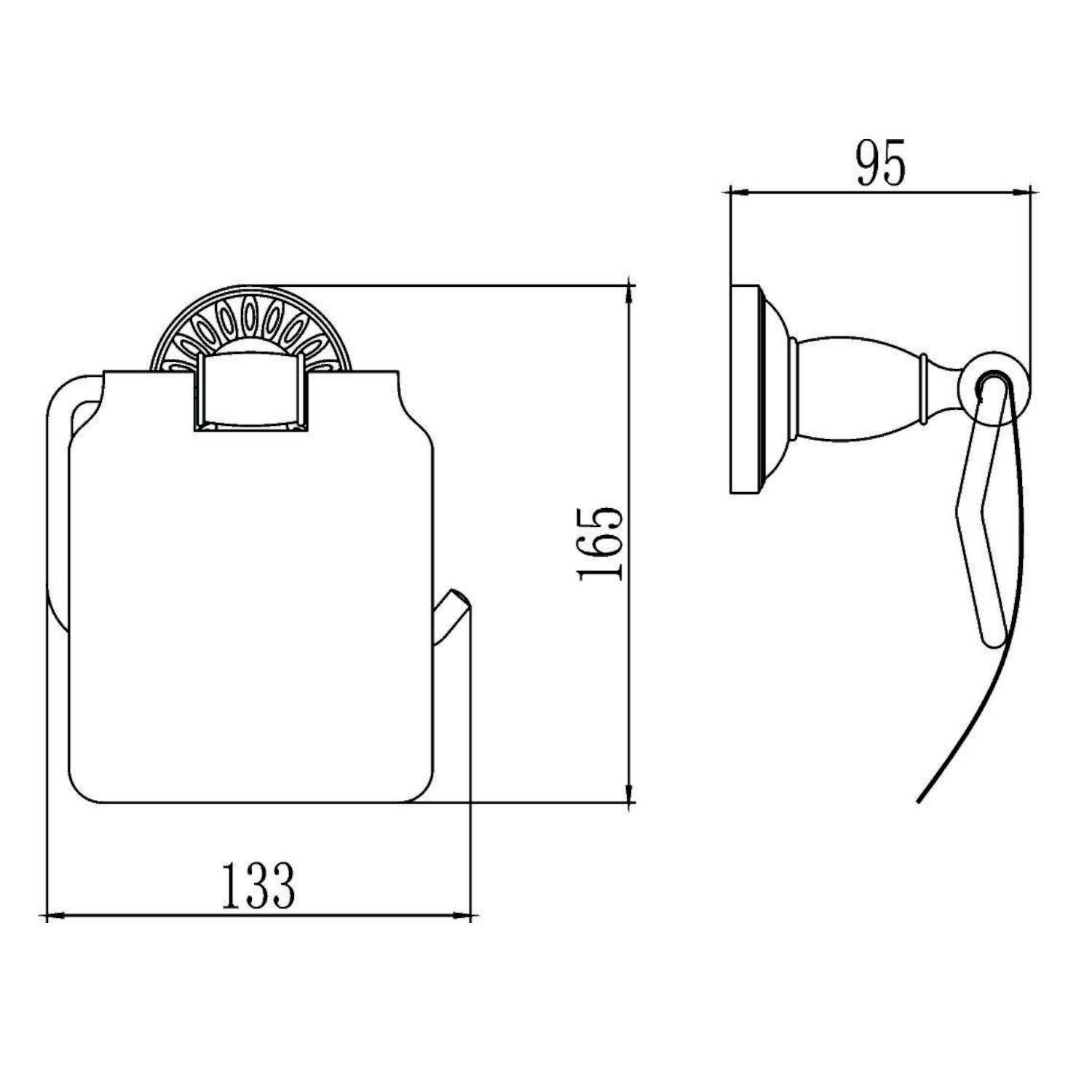 Держатель для освежителя воздуха Savol S-006651H, черный