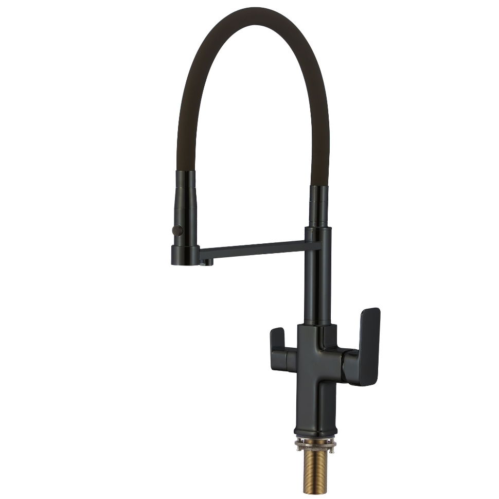 Смеситель для кухни с подключением к фильтру Savol S-L1809H-01, черный