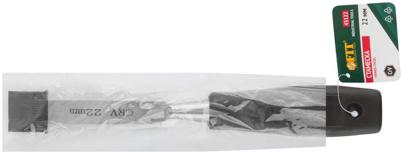 Стамеска CrV с пластиковой ручкой 22мм FIT 43122