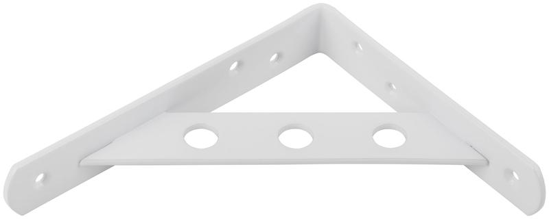 Уголок-кронштейн усиленный 150х125мм бел. КУРС 66101
