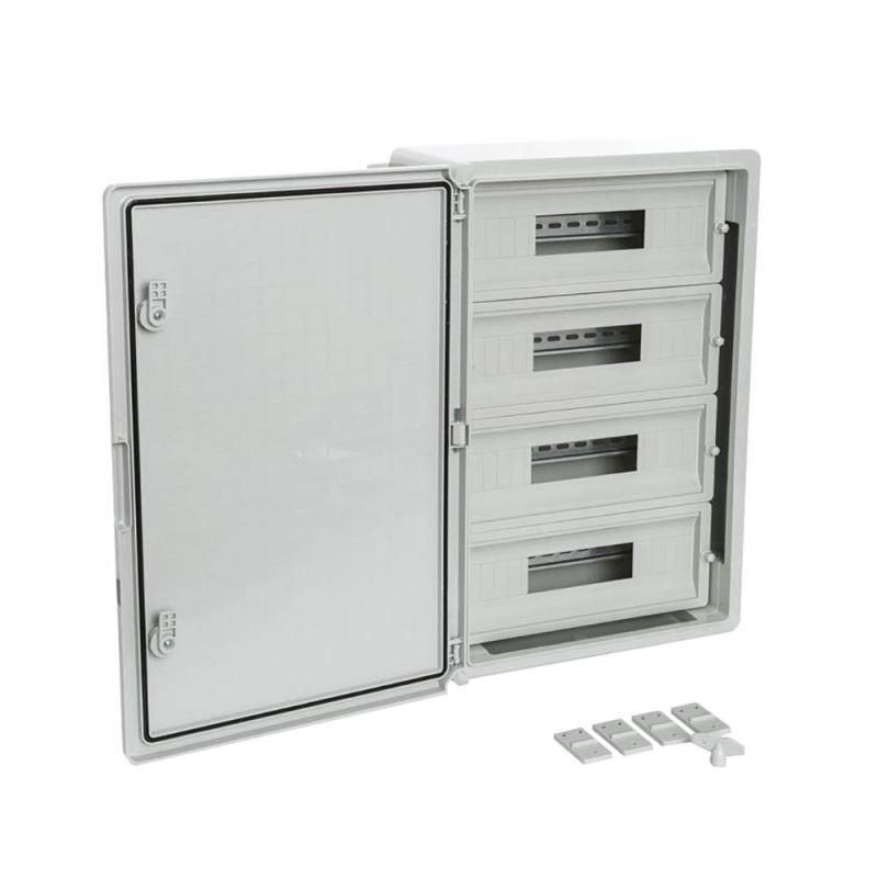 Корпус пластиковый распределительный ЩРН-60 IP65 сер. дверь 600х400х200 Промрукав PR08.26501