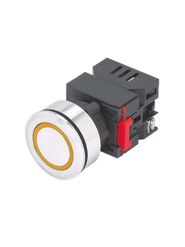 Лампа индикаторная ЛС(к)-30-О-2-220-65У1 светодиодная матрица d30мм 220В AC/DC IP65 оранж. Электротехник ET016991