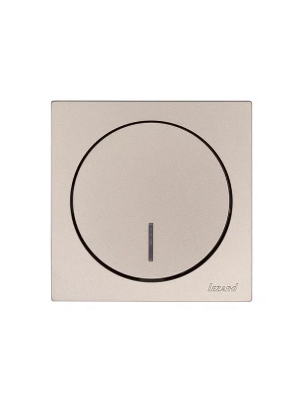 Выключатель 1-кл. СП OSEN 10А IP20 с подсветкой механизм титан LEZARD 743-3788-111