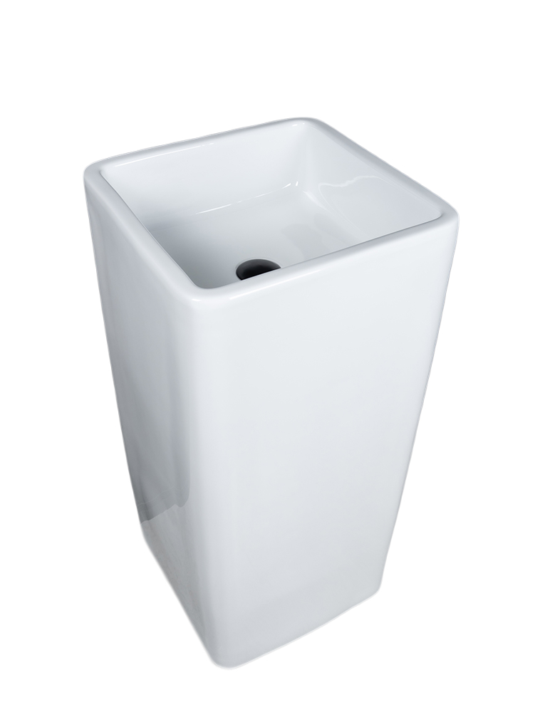 Раковина Gid Nb149 81119 накладная белая 41x41x85