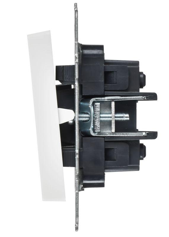 Выключатель перекрестный 2-кл. СП BRITE ВС10-2-3-БрАБ 10А механизм арктич. бел. IEK BR-V23-0-10-K91