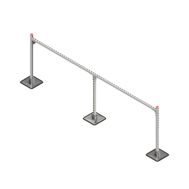 Конструкция опорная для горизонт. прямоугольн. воздуховодов и метал. лотков кабеленесущих систем TECHNORAPTOR STEELFOOT 3000х1000 КМ TR0173