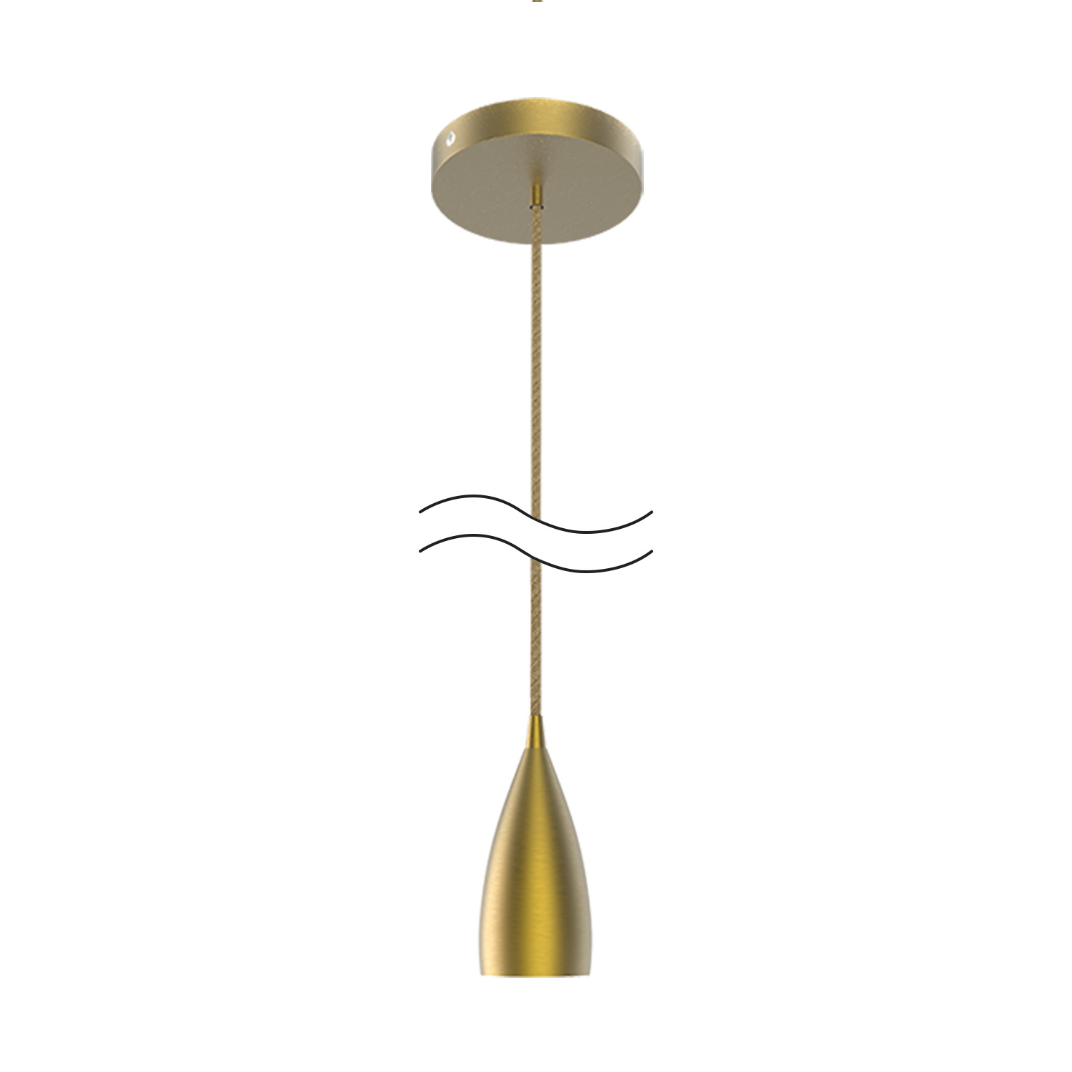 Светильник подвесной под лампу 1хE27 AC 220В Бронзовый IP20 1000х50х105мм Алюминий Decor Gauss