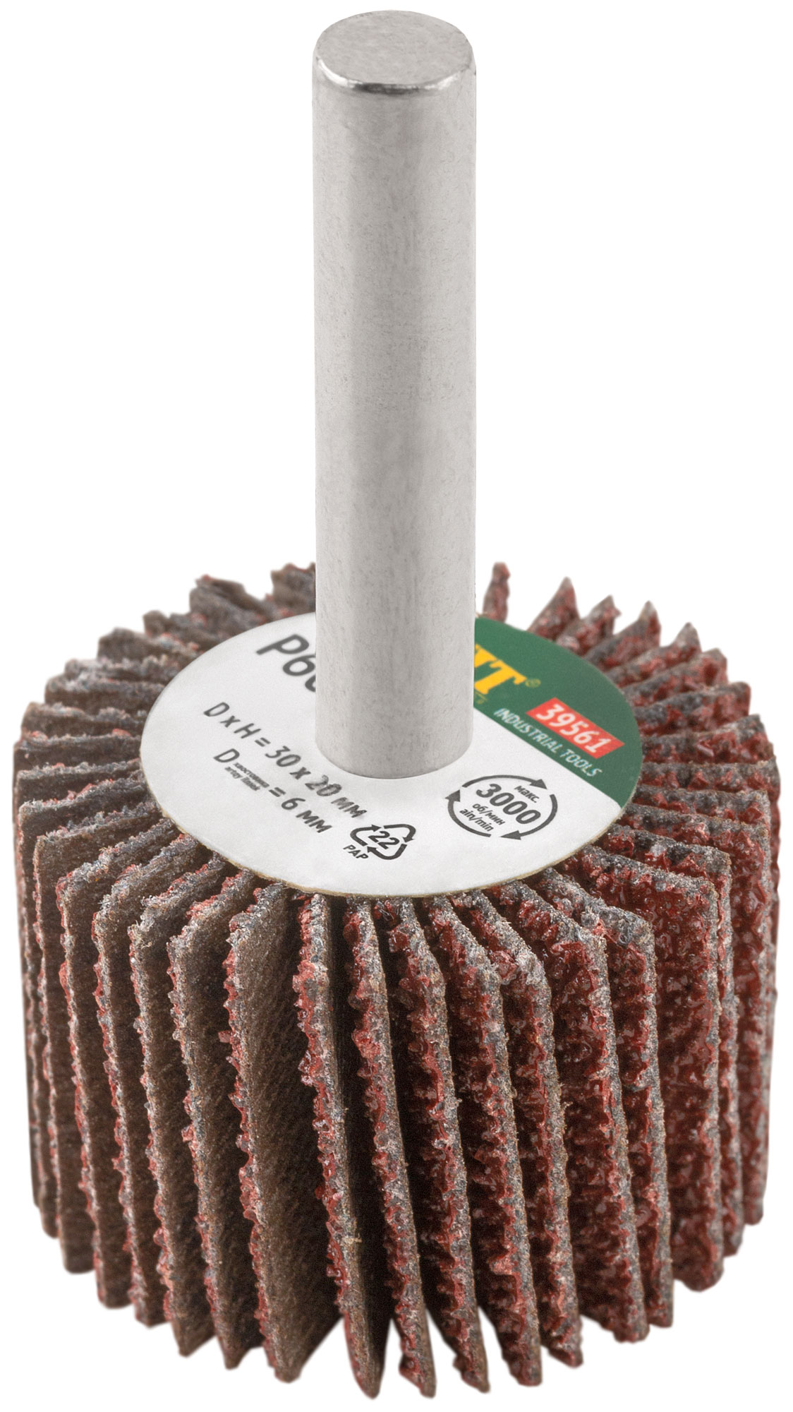 Диск лепестковый для дрели радиальный  30х20х6 мм   Р 60