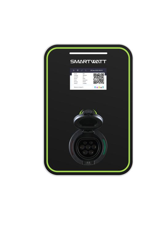 Станция зарядная для электромобилей EVC 22кВт OCPP 1.6J 3ф 380В 32А переменный ток розетка Type2 IP55 коммерческая SmartWatt 4512020470014