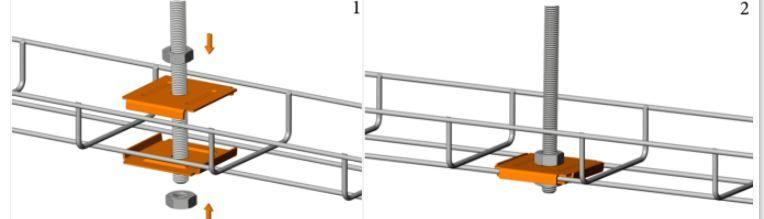 Фиксатор для подвеса проволочного лотка на шпильке Промрукав PR08.5214