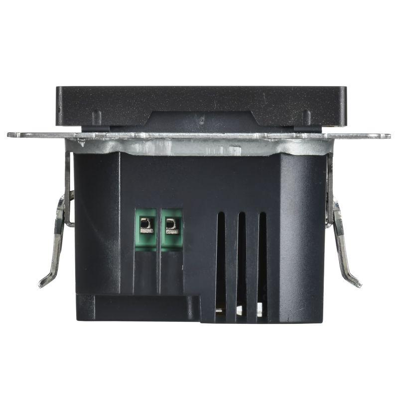 Розетка СП BRITE РЮ11-2-БрЧ USB A+C 45Вт высокоскор. заряд. черн. IEK BR-U22-045-K02