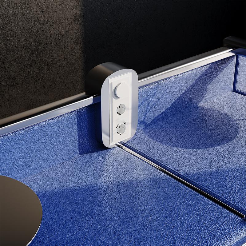 Рамка 3-м S70 стеклян. бел. матов. Voltum VLS110302