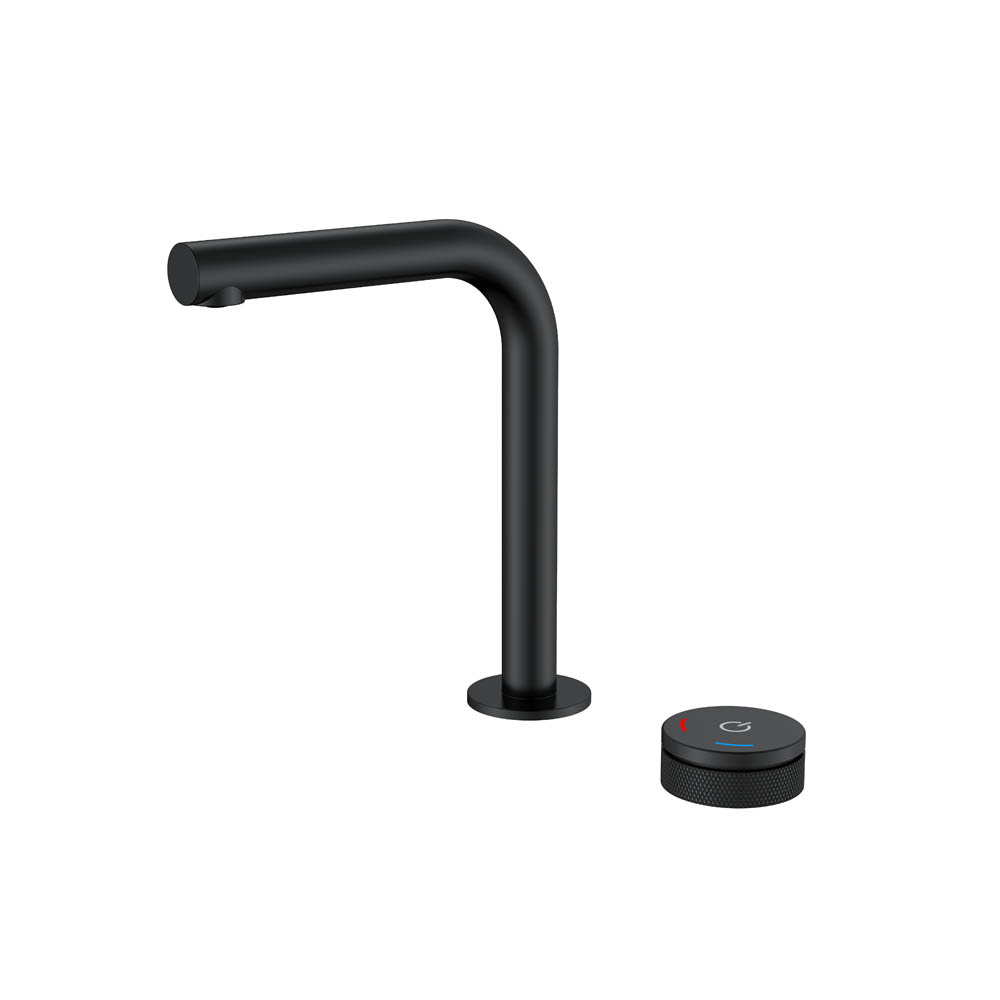 Смеситель автоматический для раковины на 2 отв. TECH BLACK