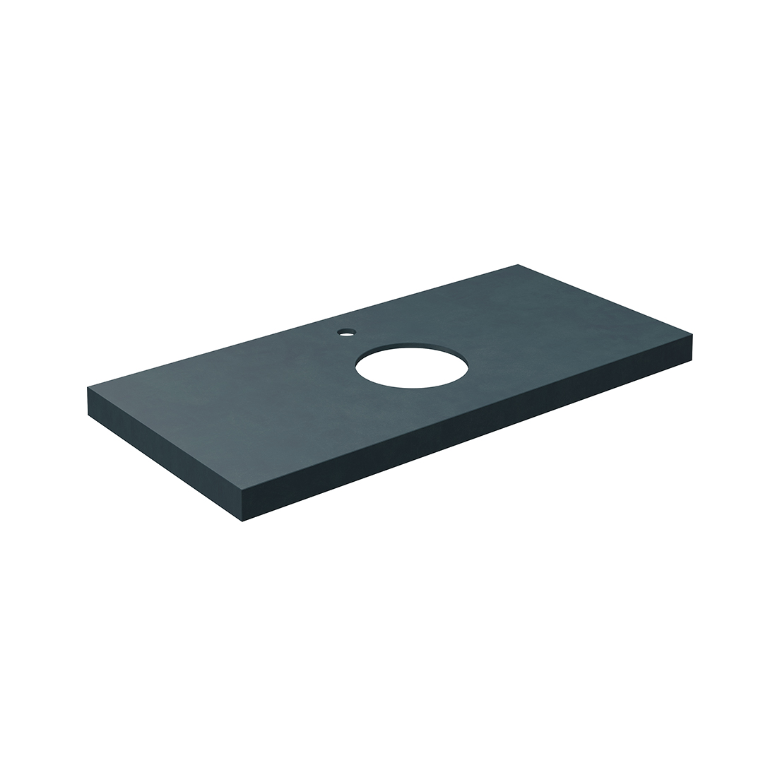 Спец. изделие декоративное из керамогранита Про Чементо 100x48, синий тёмный матовый