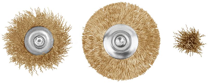 Корщетка латунированная набор 3 шт FIT 36904