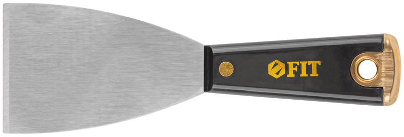 Шпатель для удаления ржавчины профи толщ. лезвия 1мм пластик. ручка сметал. бойком 2. 5дюйм (63мм) FIT 06395