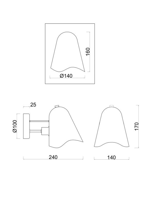 Светильник Manon 40Вт E14х1 IP20 бра настен. Freya FR5037WL-01S