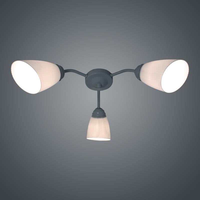 Светильник "Китти" 131 Р (плафон П0475) НПБ 01-3х60-194 E27 люстра реновация бел. (групп. упак.) Элетех 1005404412