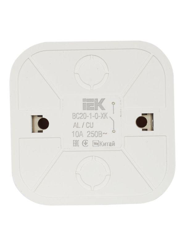 Выключатель 1-кл. ОП GLORY 10А ВС20-1-0-ХК крем. IEK EVH10-K33-10