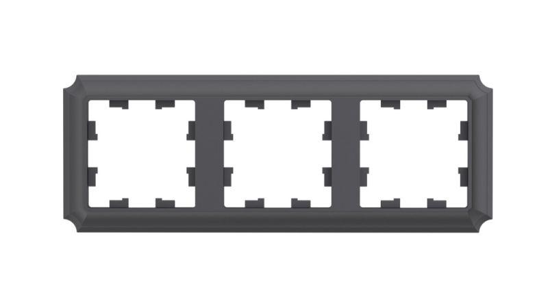 Рамка 3-м AtlasDesign Antique универс. базальт SE ATN101403