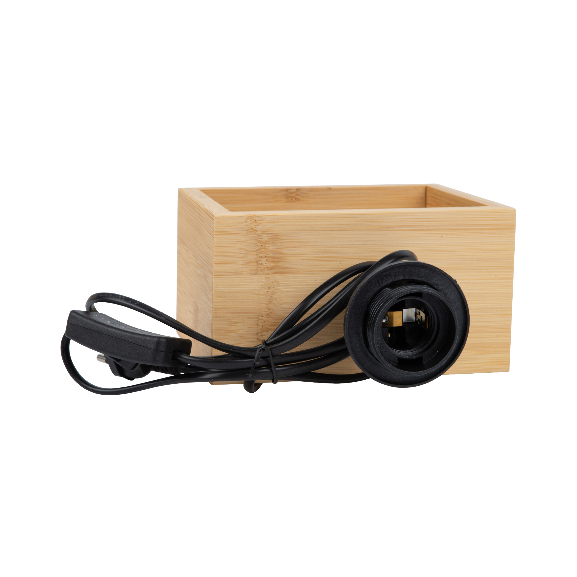 Светильник настольный UML-B401 E27 LIGHT GREY/WOOD декоративный под лампу Е27, 40W. Механический выключатель. Светло-серый. ТМ Uniel