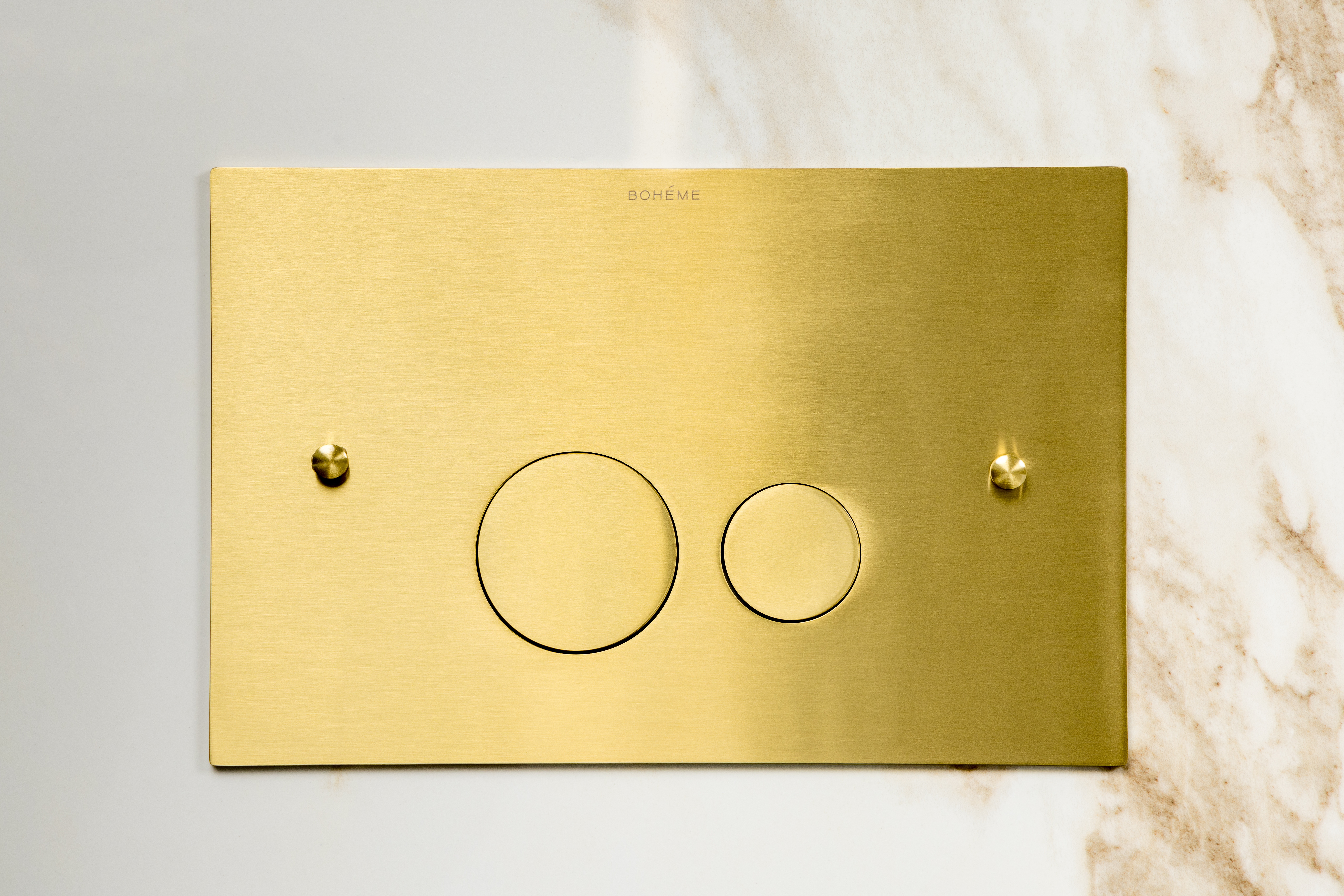 Кнопка для инсталляции Boheme латунь NICKEL BRUSH ультраплоская