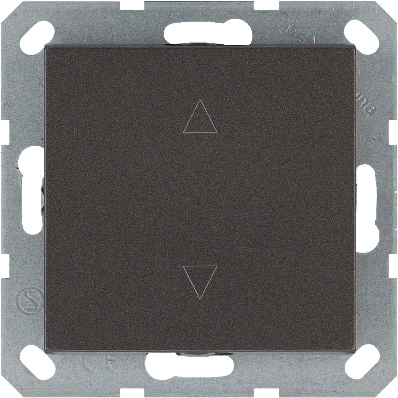 Выключатель для жалюзи 1-кл. 10А IP20 механизм мокко Jasmart G3018Z