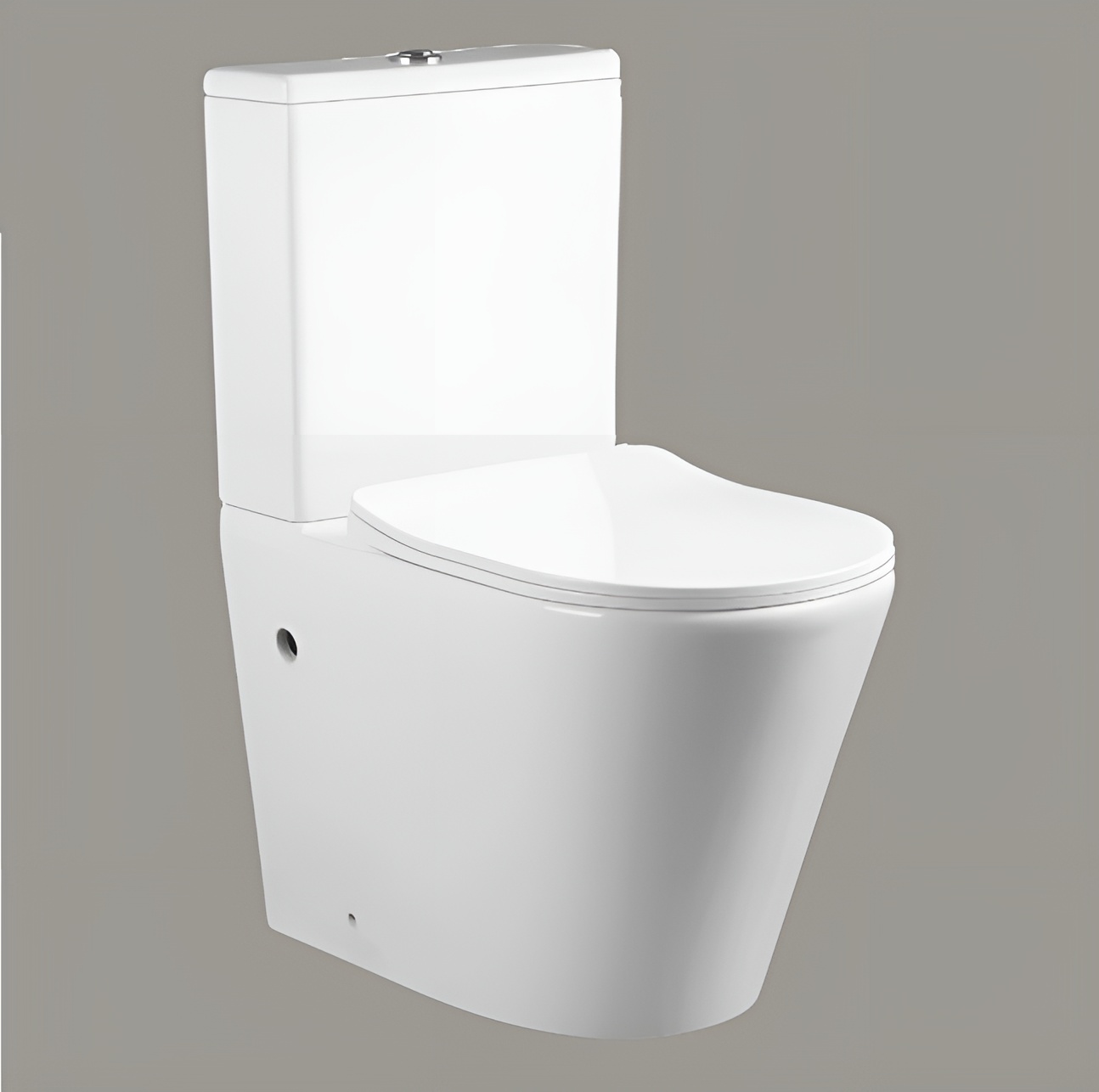 Унитаз SELLA GW напольный безободковый белый Ceruttispa CT9864 (605х370х800)