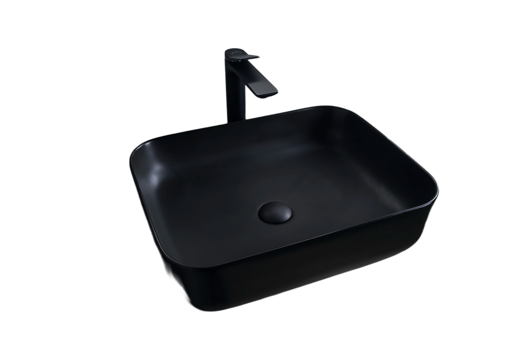 Раковина Gid Bm1304 53350 накладная черная матовая 50x39x13