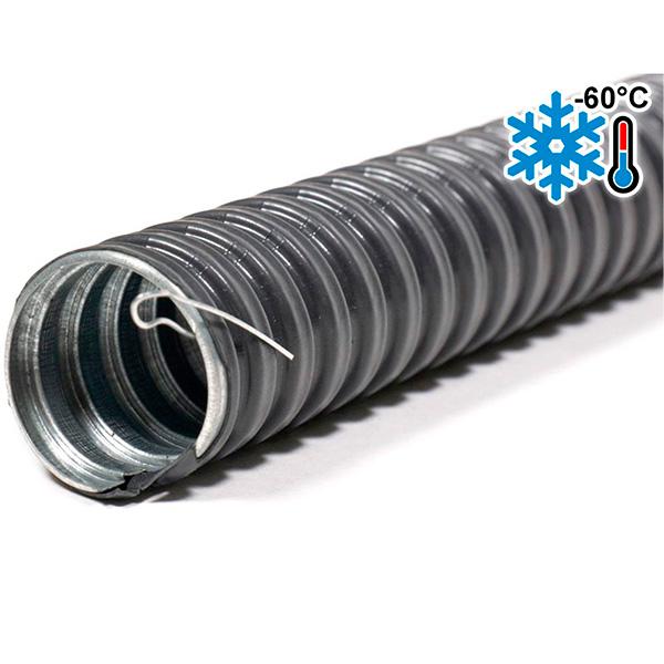 Металлорукав в ПВХ изоляции МРПИ НГ 15 УХЛ1 d15мм с протяжкой морозостойкий (уп.50м) ГОФРОМАТИК zeta42330
