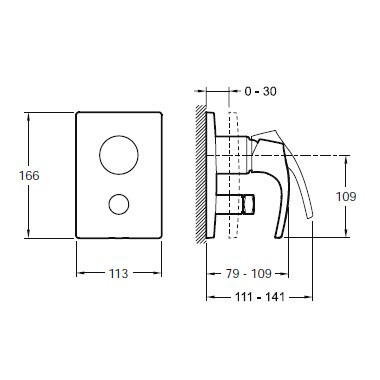 Смеситель Jacob Delafon Symbol E98724-CP для ванны