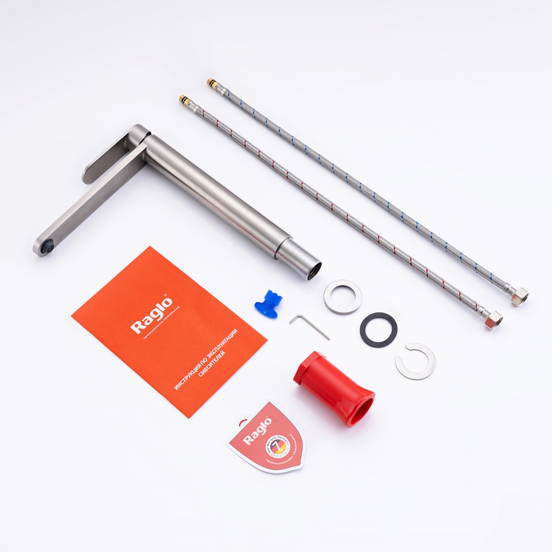 Смеситель для раковины высокий Raglo R10.15.05, сатин